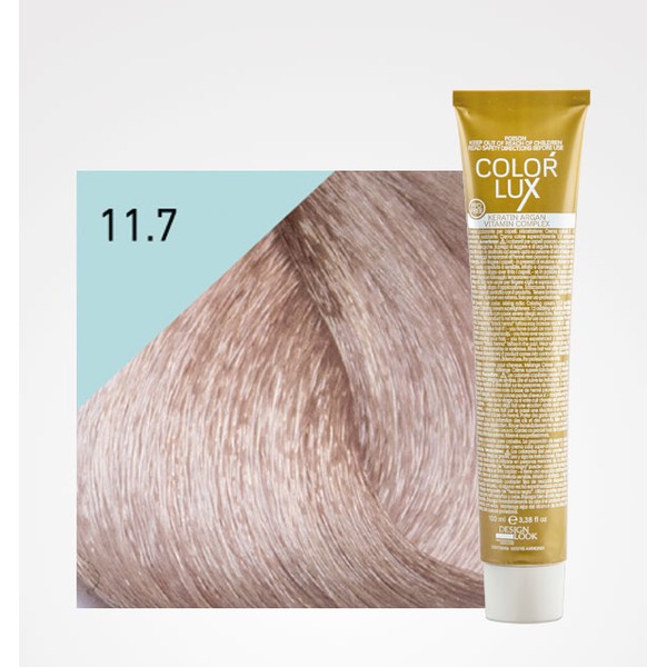 Tinte Color Lux 11.7 Super Rubio Platino Irisado 100ml Design Look