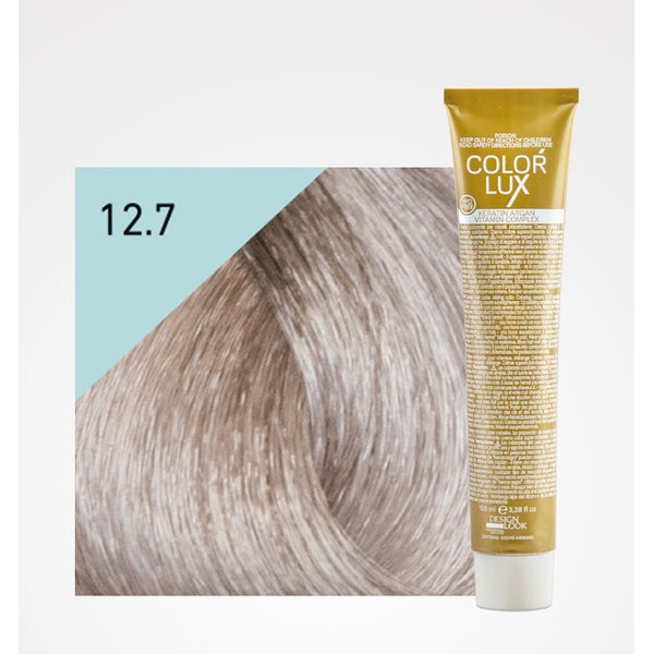 Tinte Color Lux 12.7 Super Rubio Platino Irisado Extra 100ml Design Look
