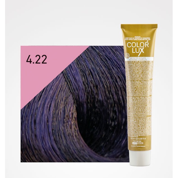 Tinte Color Lux 4.22 Castaño Violeta Intenso 100ml Design Look