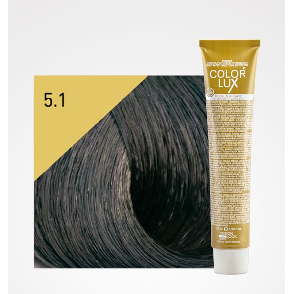 Tinte Color Lux 5.1 Castaño Claro Ceniza 100ml Design Look