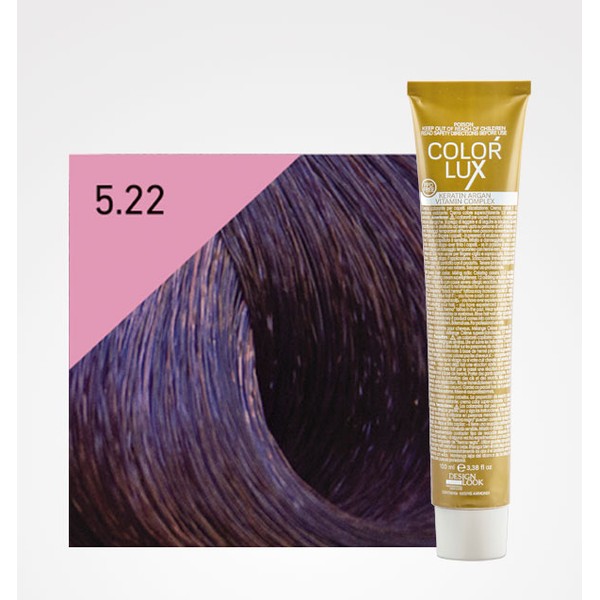 Tinte Color Lux 5.22 Castaño Claro Violeta Intenso 100ml Design Look