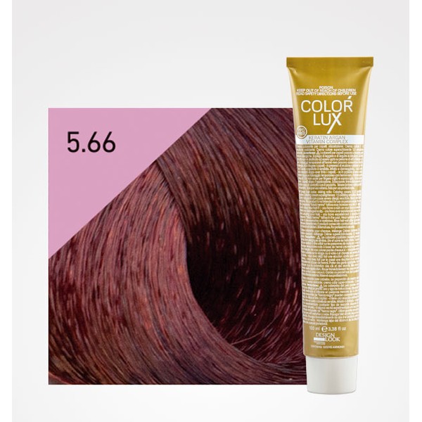 Tinte Color Lux 5.66 Castaño Claro Rojo Intenso 100ml Design Look