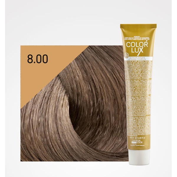 Tinte Color Lux 8.00 Rubio Claro Intenso 100ml Design Look