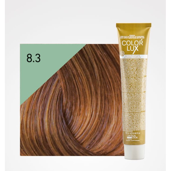 Tinte Color Lux 8.3 Rubio Claro Dorado 100ml Design Look