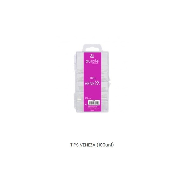 Tips Veneza Transp Cx 100uds